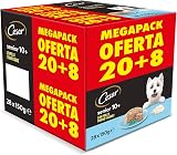 CESAR Senior 10+ Nourriture humide pour chiens, poulet et riz, Megapack 28 x 150 g - 1
