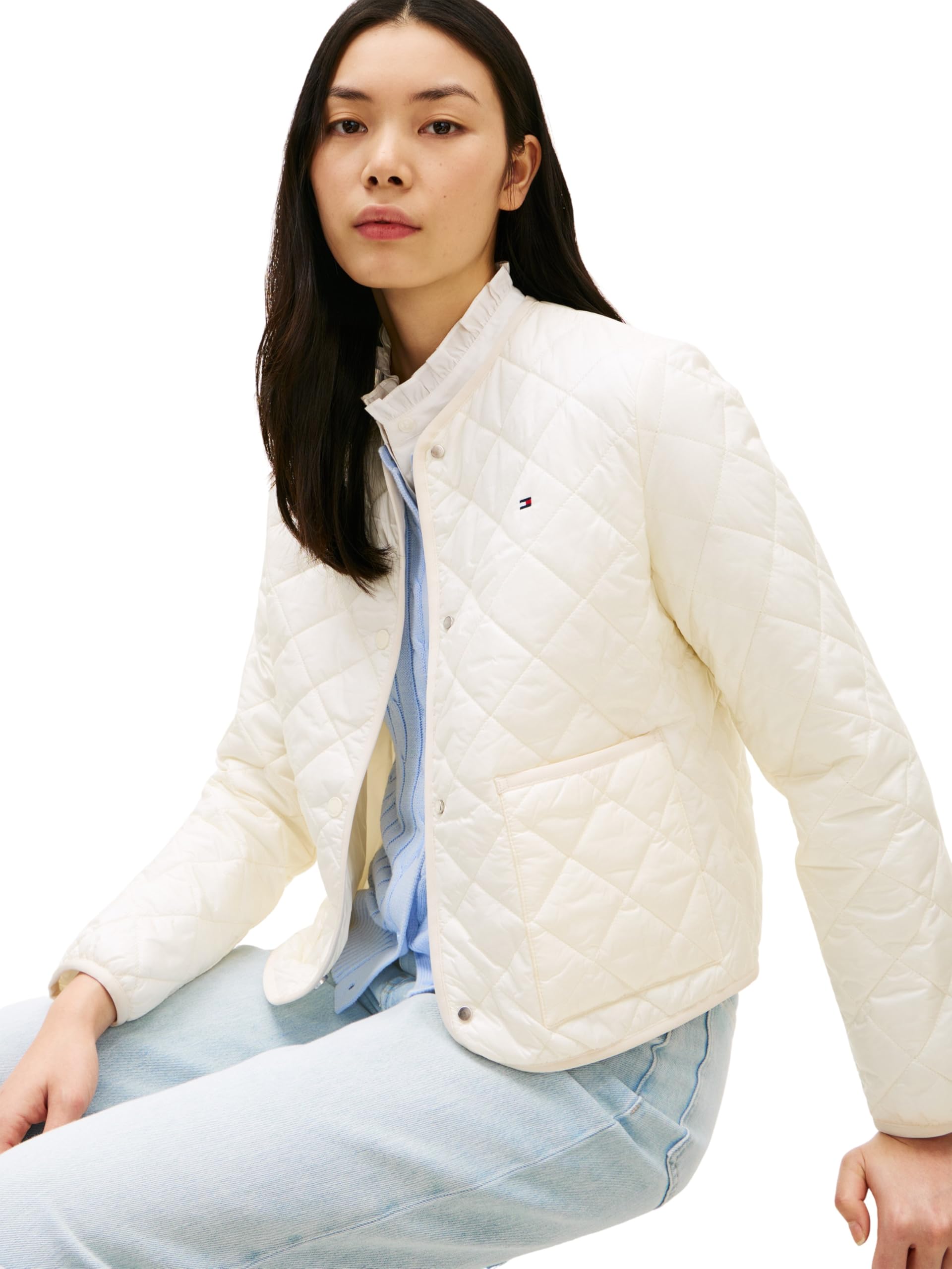 Tommy Hilfiger Veste Matelassée Femme Padded Quilted Déperlante