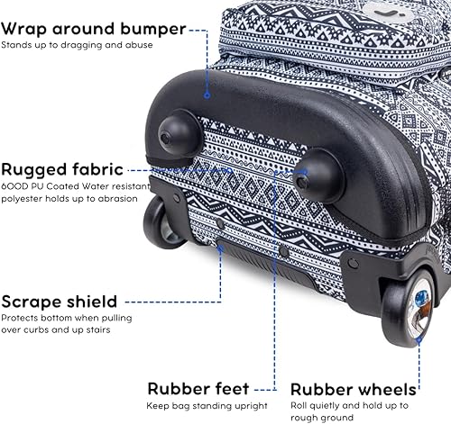 Miniatura 4 de J World New York Mochila rodante de Sundance. Bolso portátil con ruedas, tribal, talla única.
