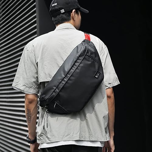 Miniatura 7 de Riñonera grande de talla grande para hombres y mujeres, impermeable, con correa ajustable para viajes, deportes, senderismo, correr, riñonera