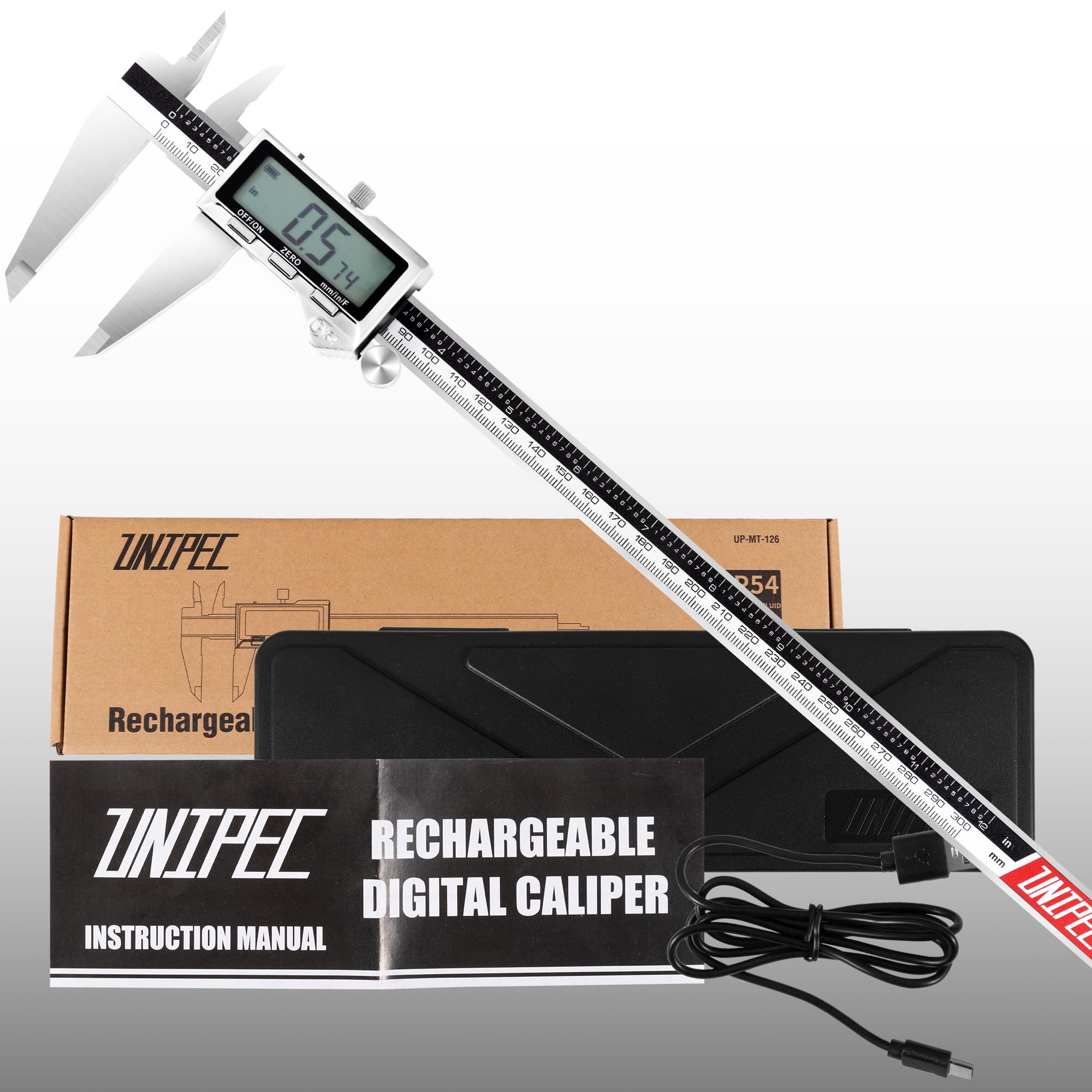 Rechargeable Digital Calipers - 12 Inch -7