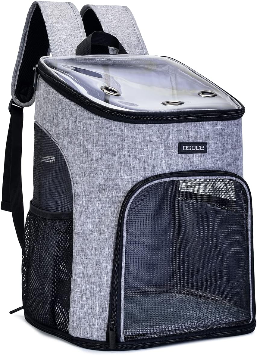Pet Carrier Backpack for Small Cats and Dogs, Puppies | Ventilated Design, Two-Sided Entry, Safety Straps, Buckle Support, Collapsible |…