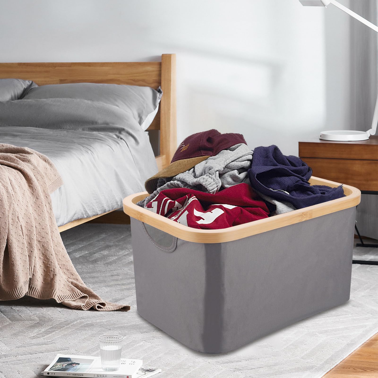 KunpengZen Lot De 2 Paniers à Linge Pliable Maille - Corbeille Vêtements Et Jouets