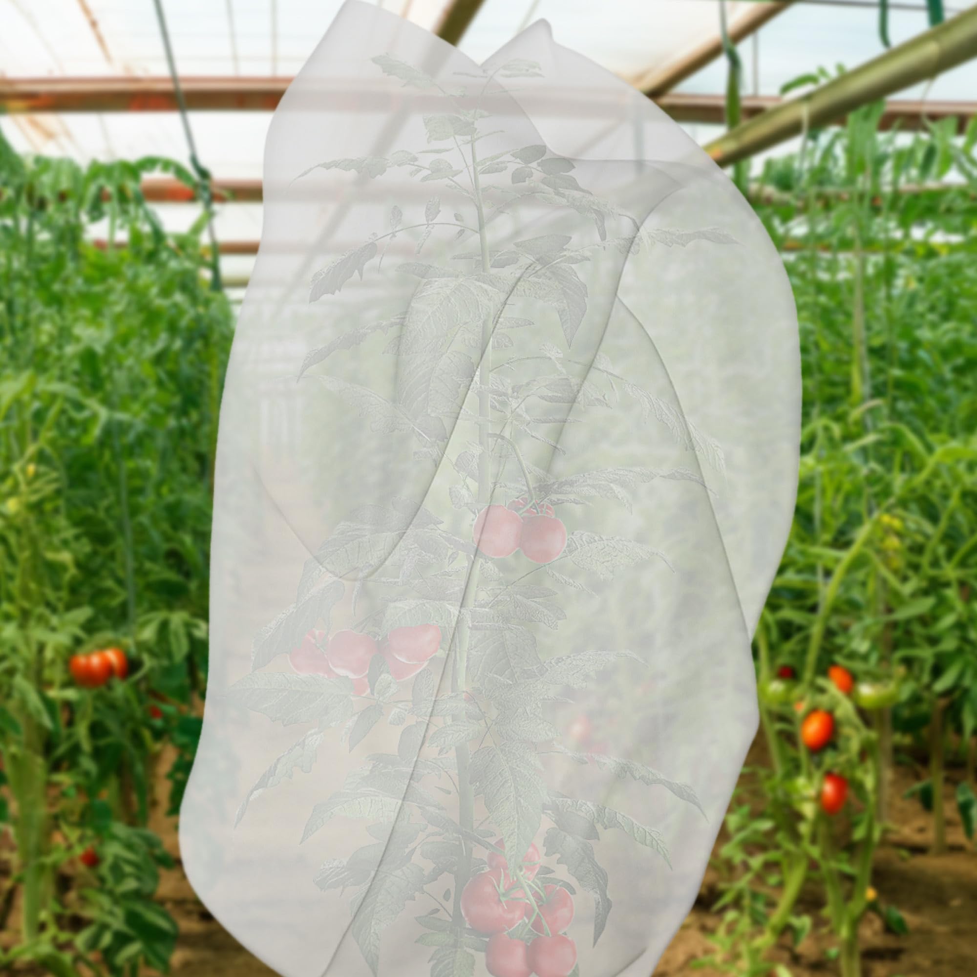 com-four 4 m tomato fleece - ripening cover made of fleece - winter fleece for plant protection - decorative fabric for DIY projects - growth fleece, raised bed fleece (1x 4 m) - Image 2