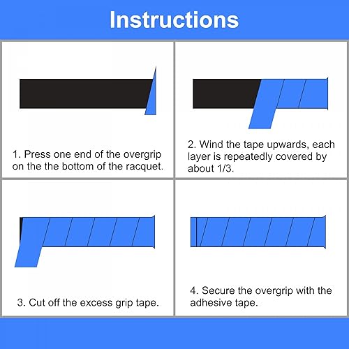 Miniatura 5 de PATIKIL Cintas de agarre para raqueta de tenis con agujero, poliuretano de agarre elástico, antideslizante, absorbe el sudor para caña de pescar de
