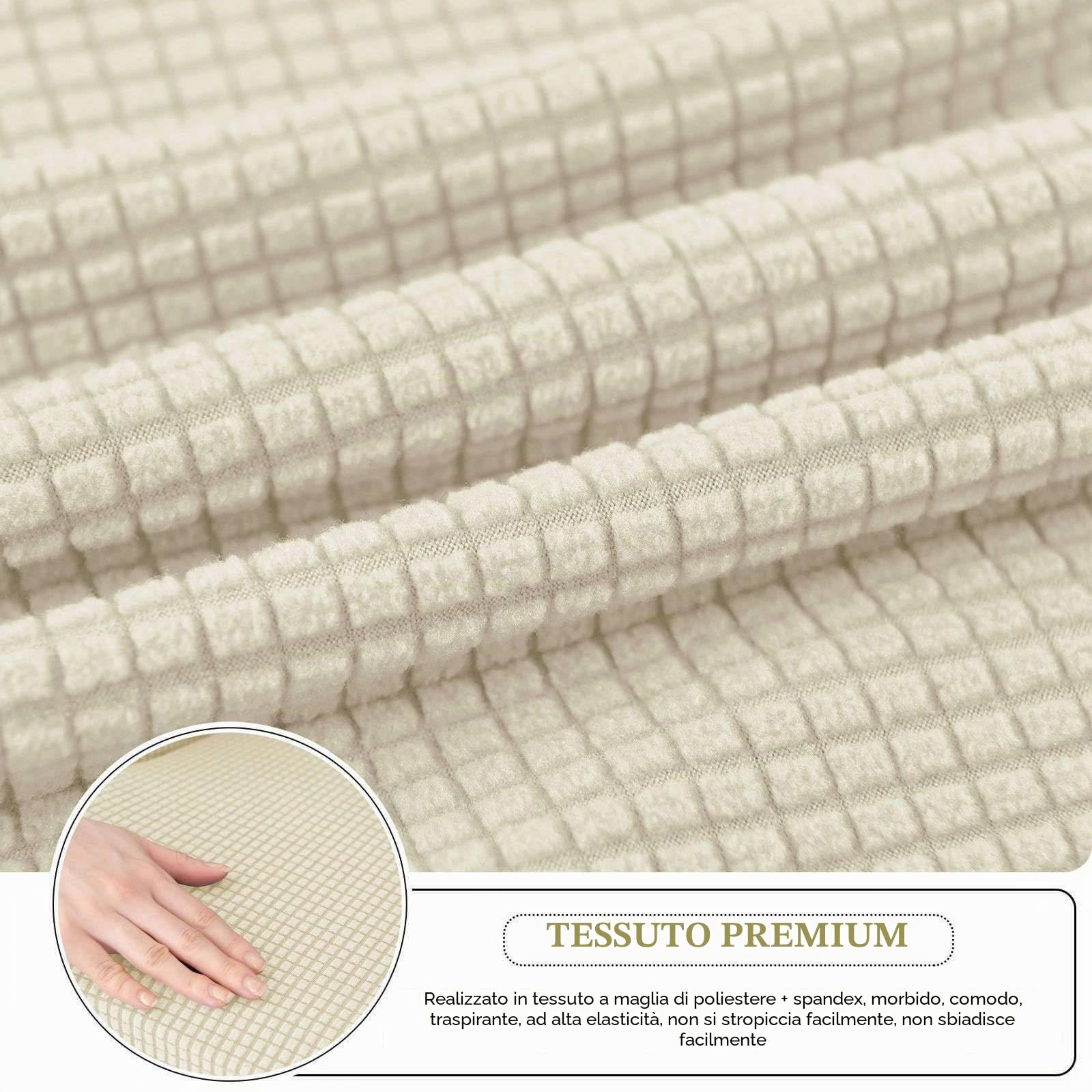 Coprisedie con Schienale Curvo Elasticizzata-D'oro-2 Pezzi | Moderno Copertura per Sedia da Scrivania, Rimovibile Fodera Poltroncina Sala Pranzo con Braccioli Lavabile