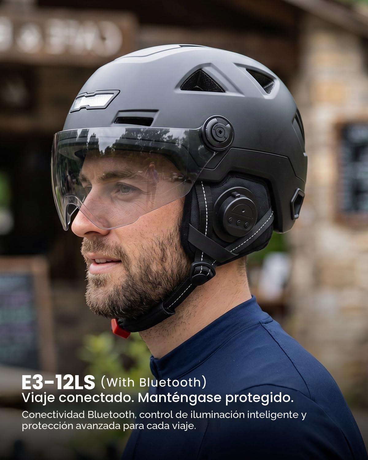 ILM Casco LED para bicicleta inteligente para adultos