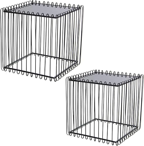 Set of 2 Mesas Auxiliary Metal CCrystal 60 x 60 x 60 + 45 x 45 x 45 cm