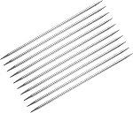 uxcell 10Pcs Aiguilles à tricoter 5.0mm de diamètre 7.87 po de longueur aiguilles à double pointe en acier inoxydable pour projets faits main DIY tricot