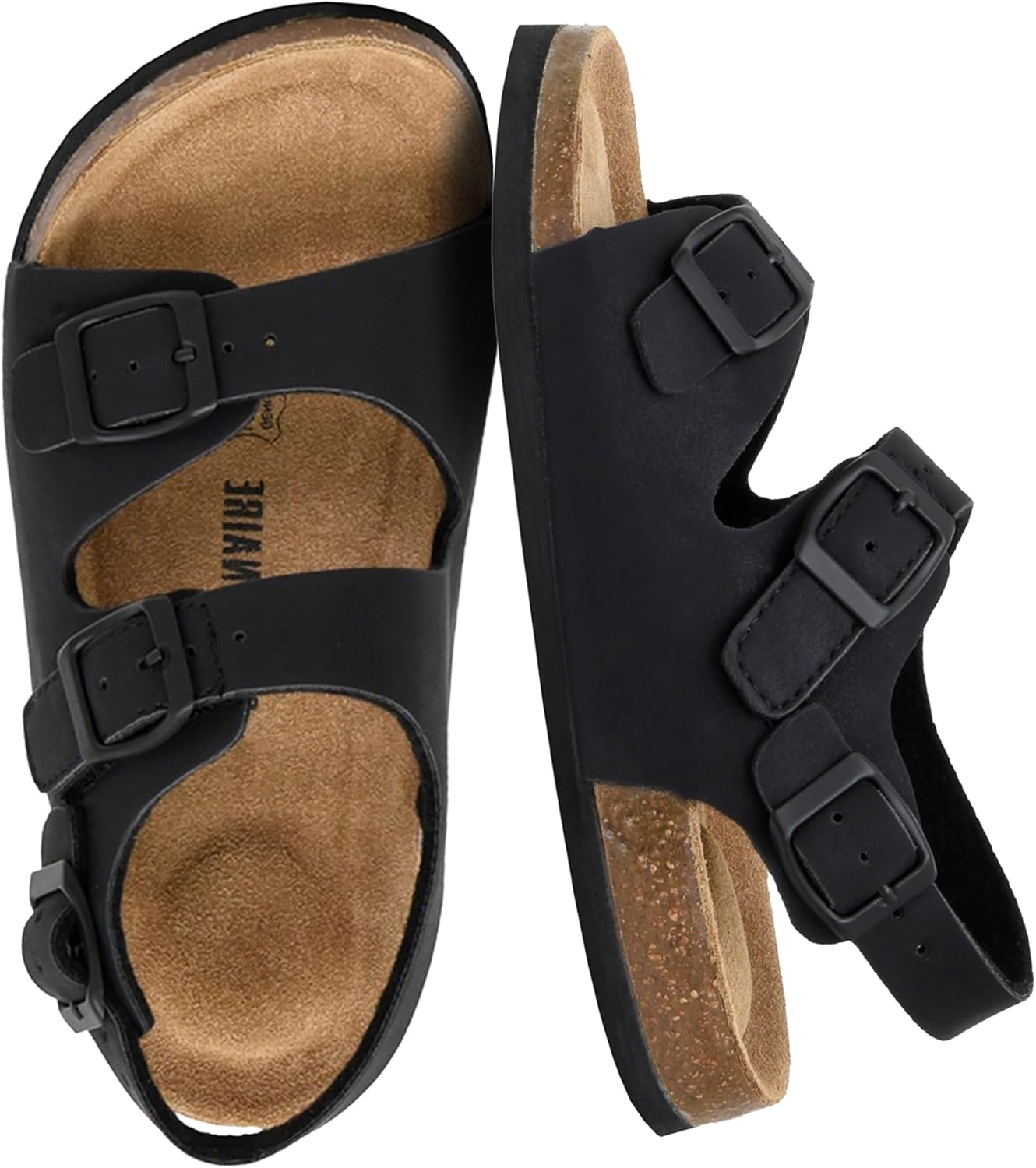 CUSHIONAIRE Kid's Liana JR Cork Footbed Sandal with +Comfort
