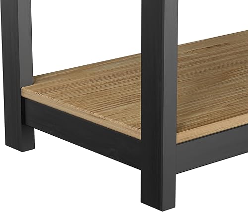 Miniatura 6 de Elegante mesa consola con cajones, mesa de sofá con estante de almacenamiento para entrada, mesa de entrada para sala de estar, dormitorio, muebles