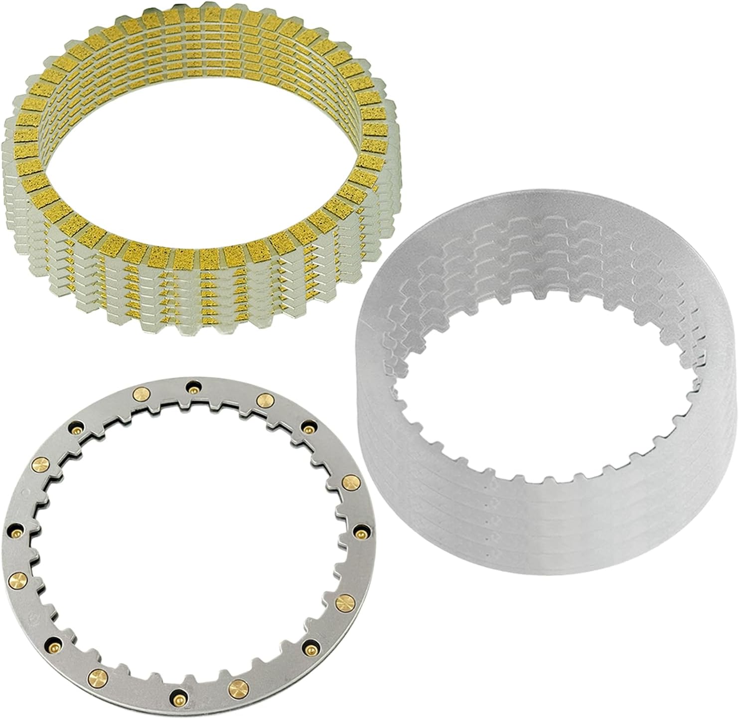 37977-90 Clutch Kit for Harley Davidson - Friction Steel Plates & Spring Plate Replacement for Iron 883 1200 Roadster Sportster 883 1200 Forty Eight (2010-2021) 37911-90 37913-90