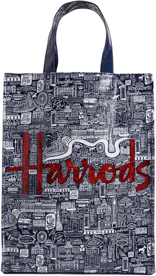 HARRODS Picture Font Medium Shopper Bag