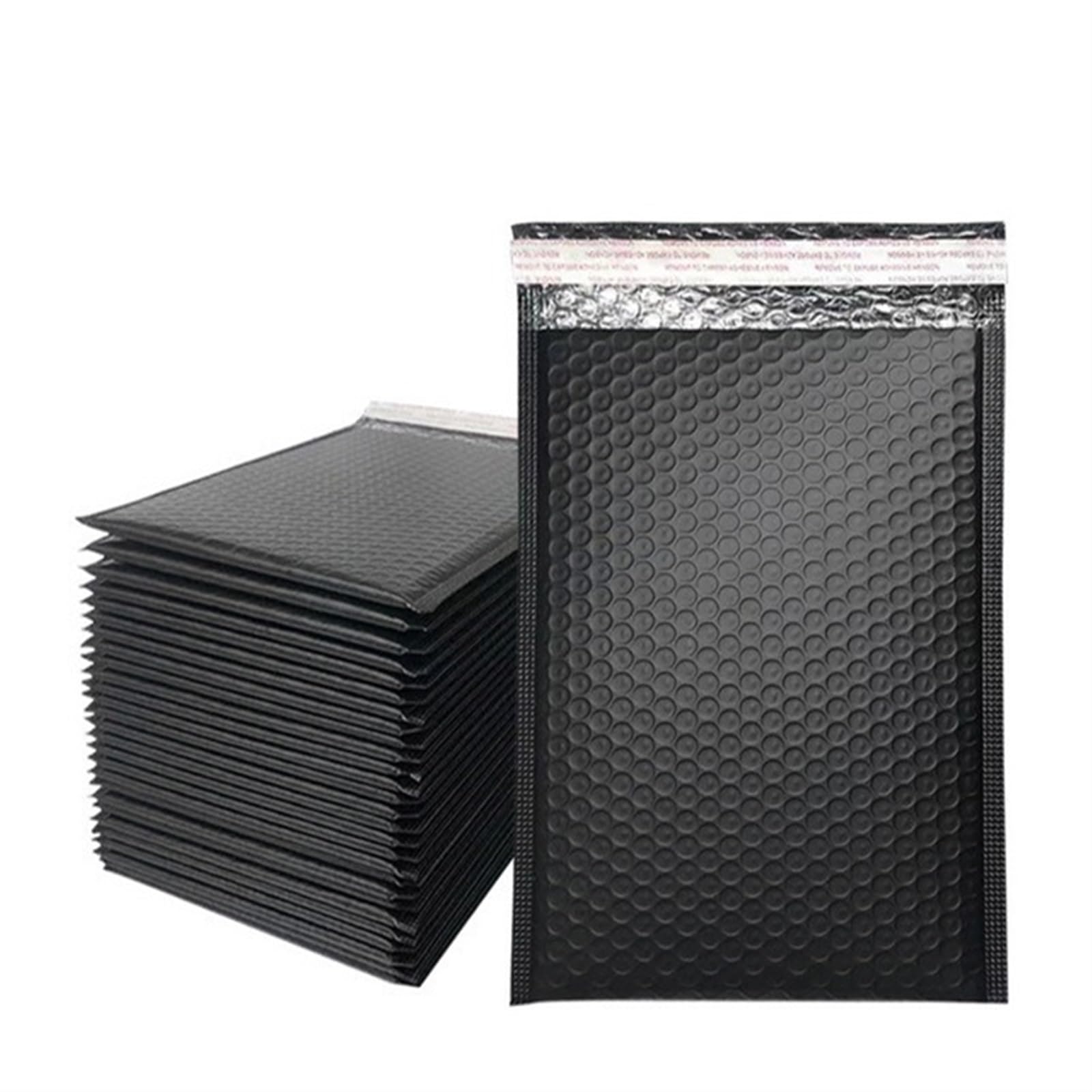 Torby transportowe z kopertą bąbelkową, Koperty wysyłkowe bąbelkowe, samoprzylepne, pakowane po 50 sztuk, wielokolorowe, różne rozmiary(Black,18 * 23cm)
