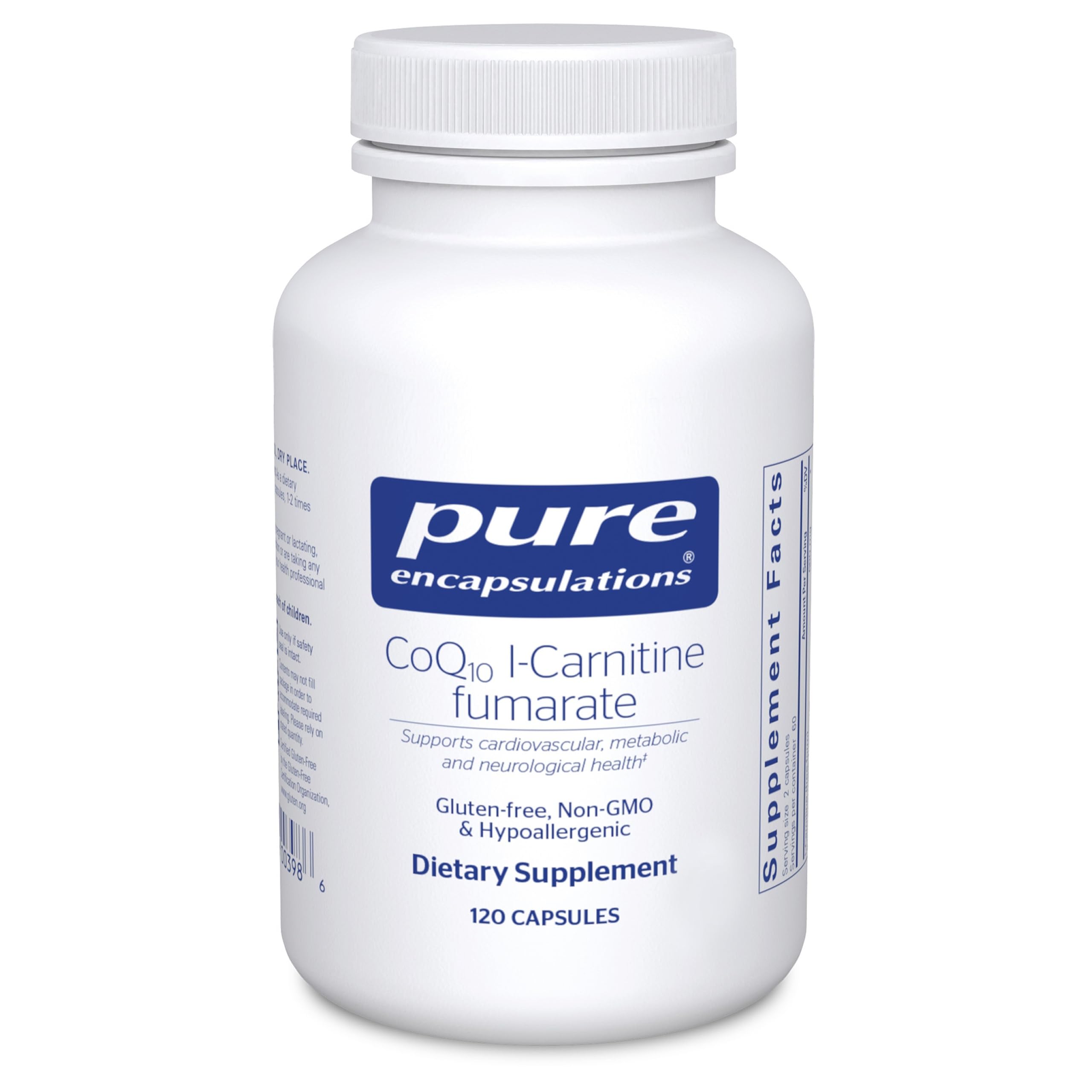 CoQ10 l-Carnitine Fumarate | Ultra-Charged Cardiovascular Support | 120 Capsules