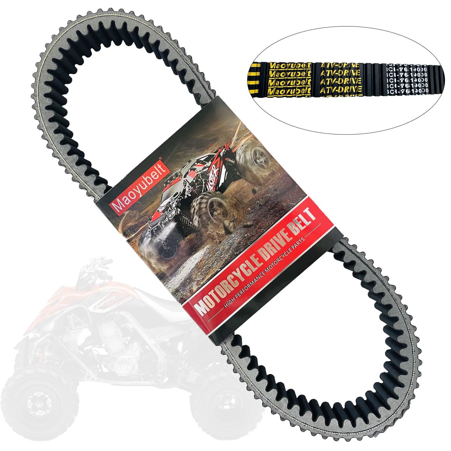Drive Belt 89L-17641-01-00 Compatible with Ya-maha Snowmobile 1997-1998 VMAX 500 600 700, Mountain Max 600 700, Venture 500 600, 2001 VT500XLF Phazer 500 8CH-17641-00-00 87X-17641-00-00
