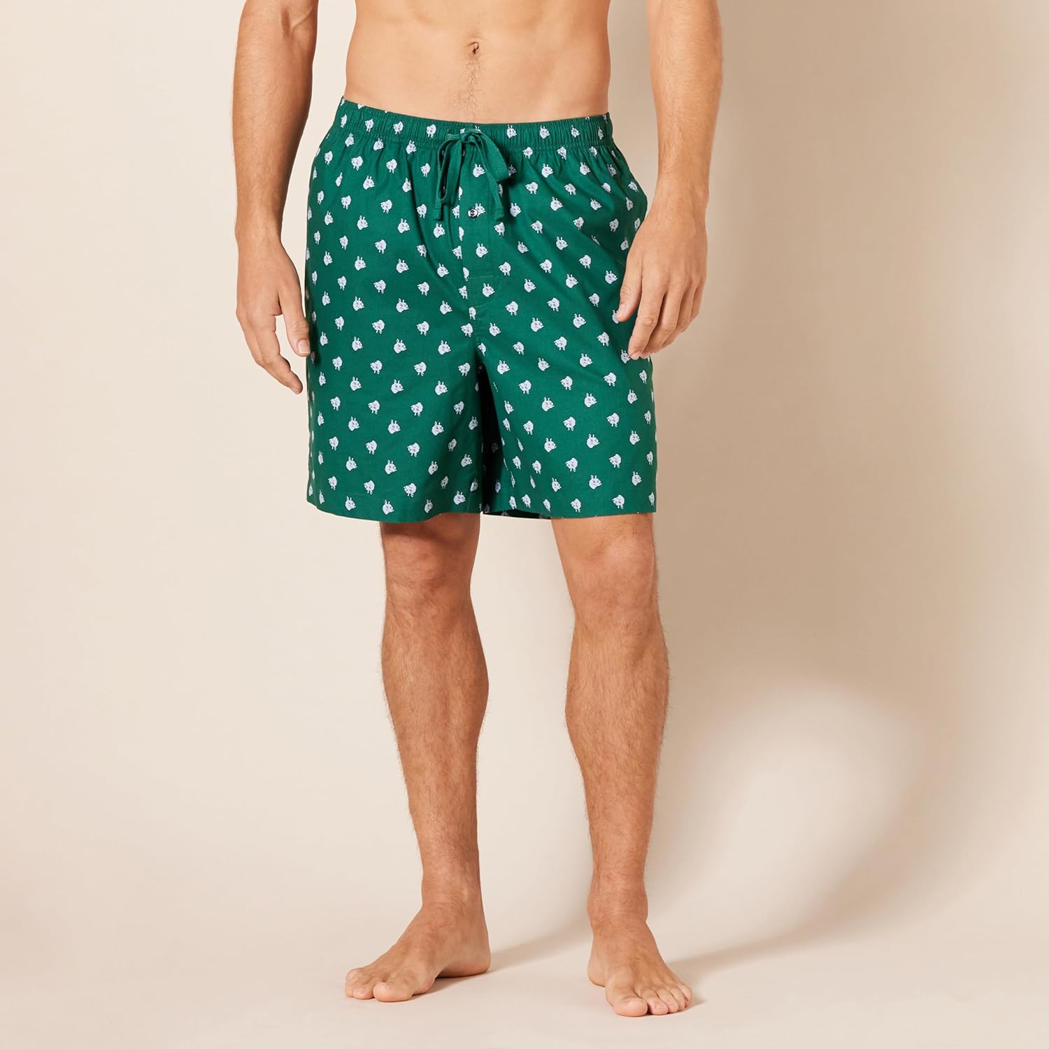 Amazon Essentials Men's Lounge Sleepwear Pajama Bottom Shorts, Cotton Stretch Poplin, Pack of 2 - Image 2