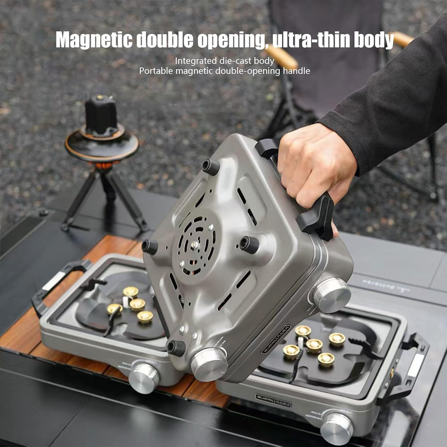 1 Set Efficient Transportable Cooker Pliable Plan Powerful Furnaces Twelve Hundred Backpacking Backpacking Crisis Use Tall Power