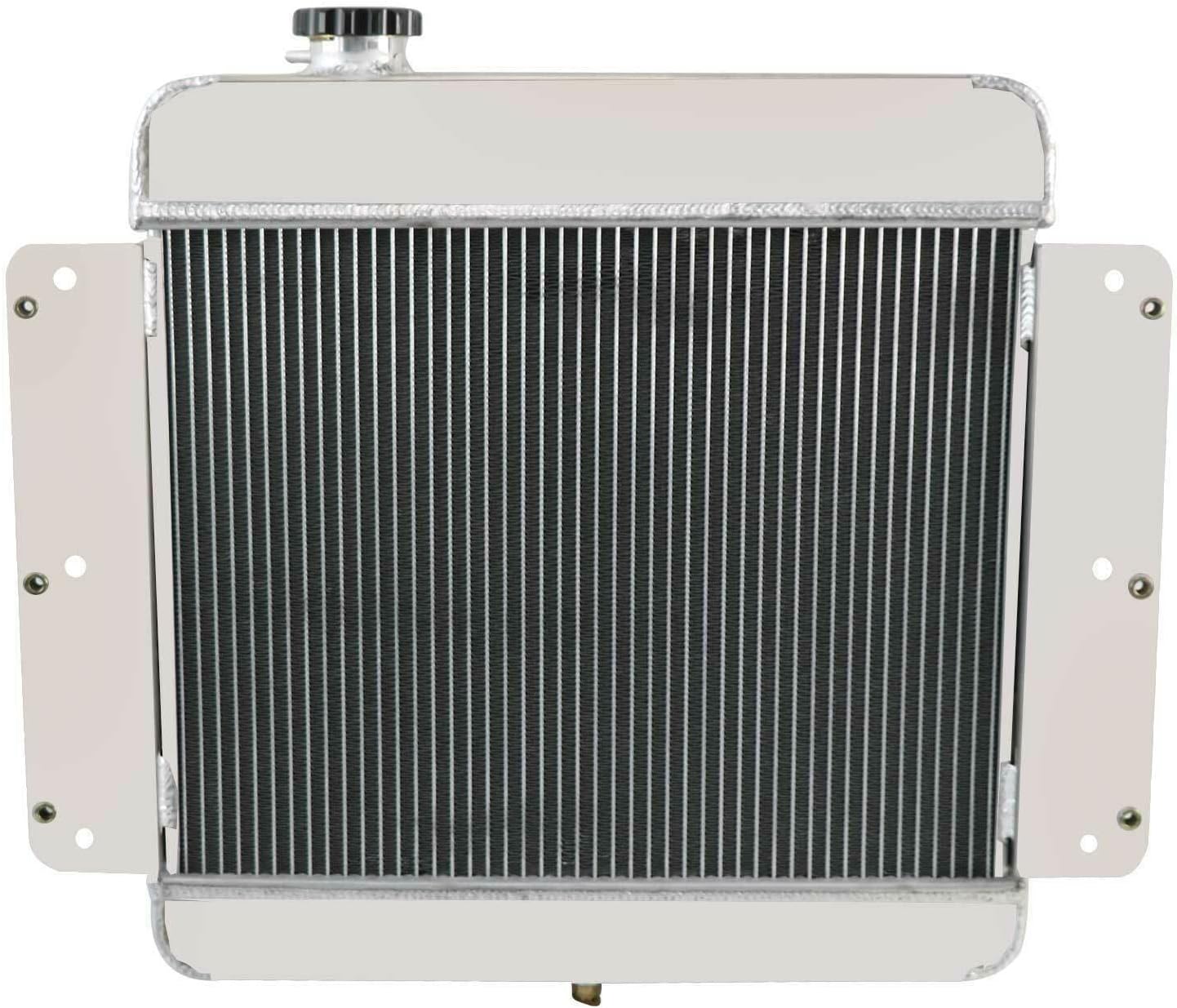 High Performance 4 Row Radiator For 1962-1967 1966 Chevrolet Chevy II Nova Base Nova SS L6 V8 1963 1964 1965 Aluminum Radiator Shroud fan Relay Kit
