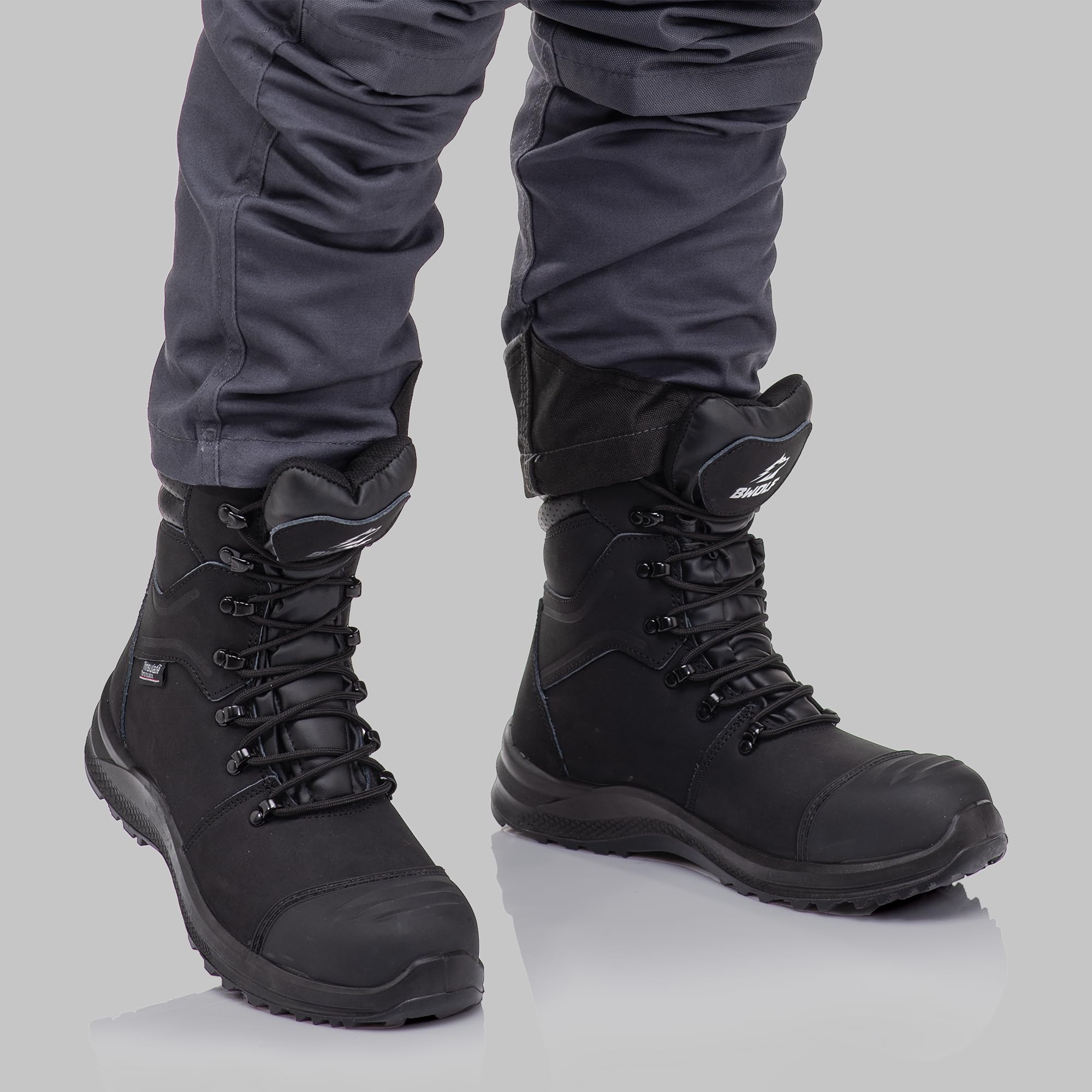 BWOLF HUMMER - Scarpe da lavoro invernali da uomo, resistenti all'acqua e all'olio, antiscivolo, con tecnologia Grip 4 x 4
