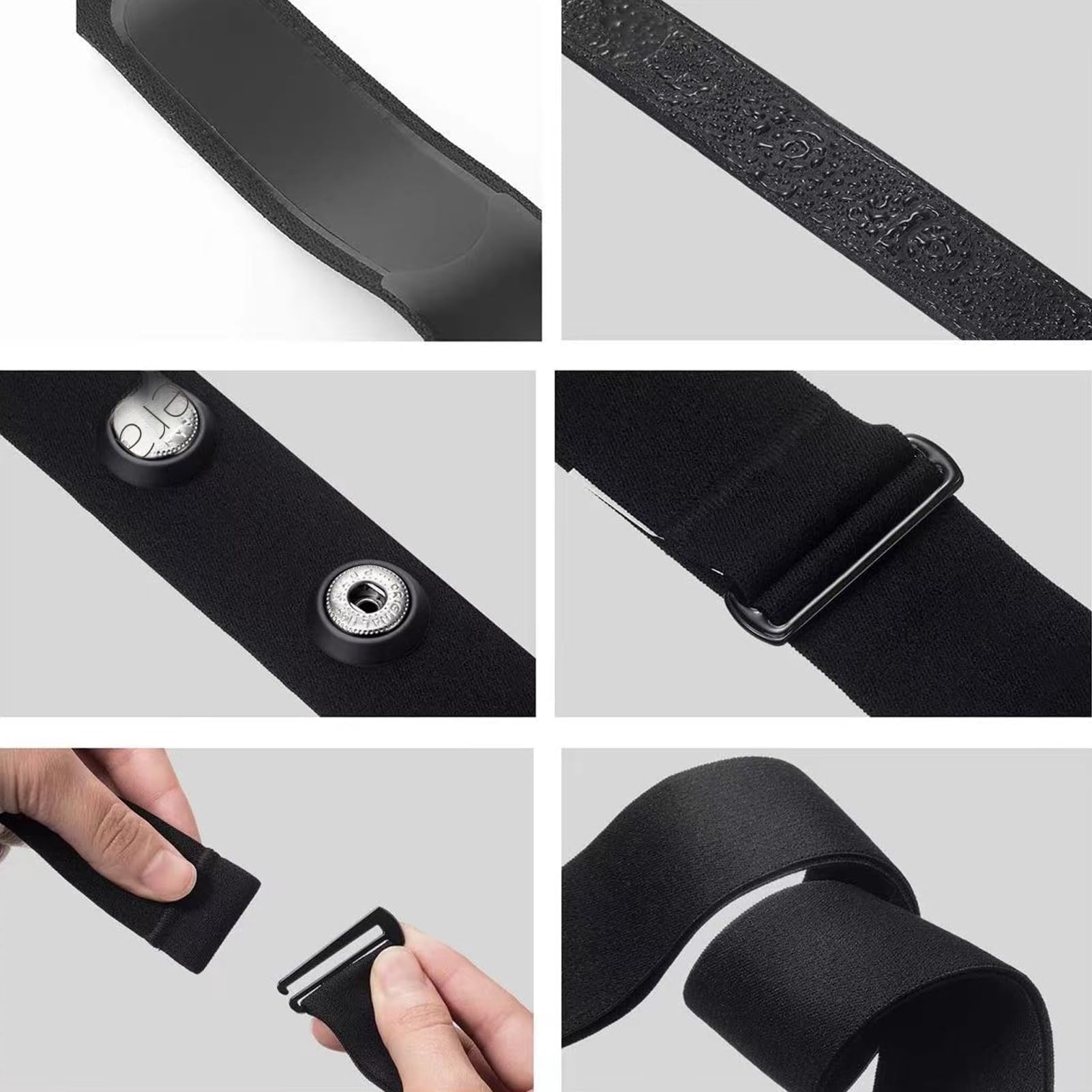Recambio Cinta Frecuencia Cardiaca Bluetooth Ant+ Compatible Garmin Wahoo Bryton Polar H10 H9 Coospo Magene Resistente Agua Sudor