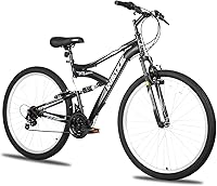 WEIZE 26 Inch Dual Suspension Mountain Bike - 18-Speed High-Carbon Steel MTB for Men Women Adults 5'2"-6'2", Adjustable Seat