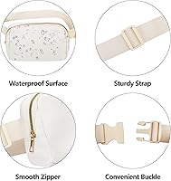 Vista 39 de Riñonera cruzada para mujeres y hombres, bolsa para cinturón para senderismo con correa ajustable, riñonera para correr, entrenamiento, deportes