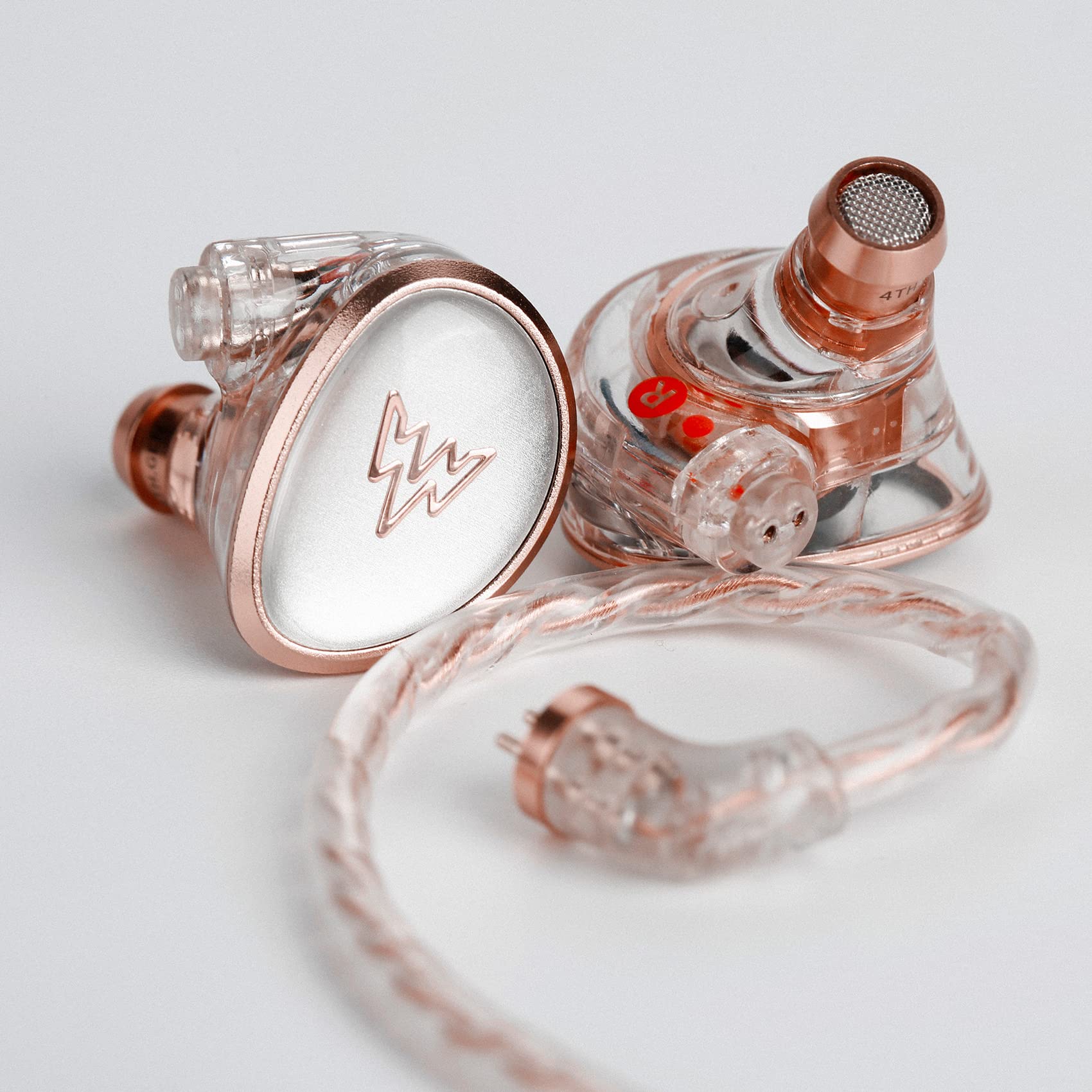 Whizzer HE01 słuchawki z monitorem dousznym, słuchawki HiFi IEM z odłączanym kablem, zestaw słuchawkowy muzyk z dynamicznym sterownikiem, słuchawki HiFi do smartfonów i odtwarzaczy audio