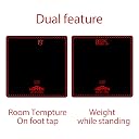 Hoffen (Made in India) Digital Electronic LCD Personal Weight Machine for Body Weight Fitness Weighing Scale with Two Years on Call Warranty (Red) gallery image