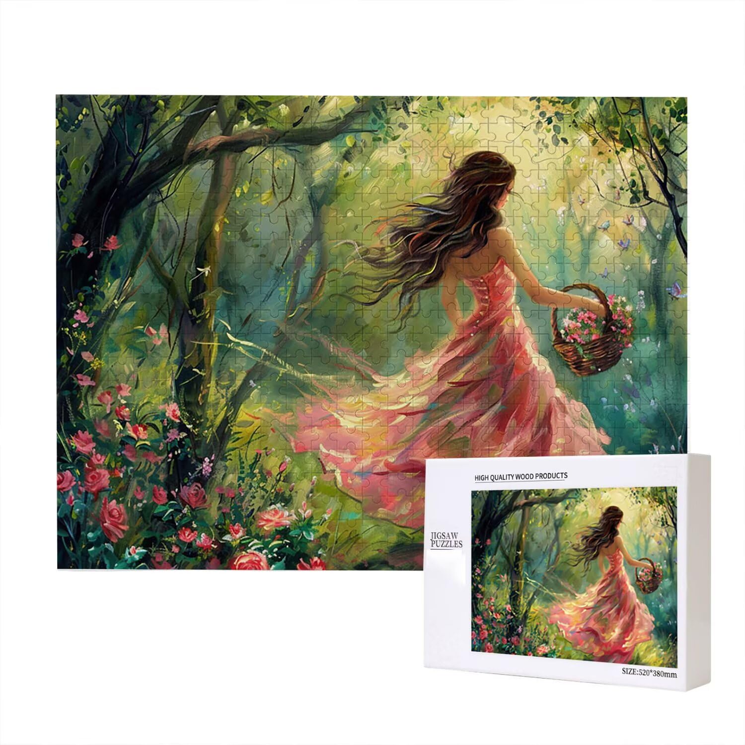 Jigsaw Puzzle, 4000 Pezzi Puzzle Classici, Foresta Puzzle Rilassamento Intelligence, Mpossibile Difficile Puzzle Impegnativo per Adulti Puzzle Gioco Familiare, Regalo per Amore Amico Donnafr0-500