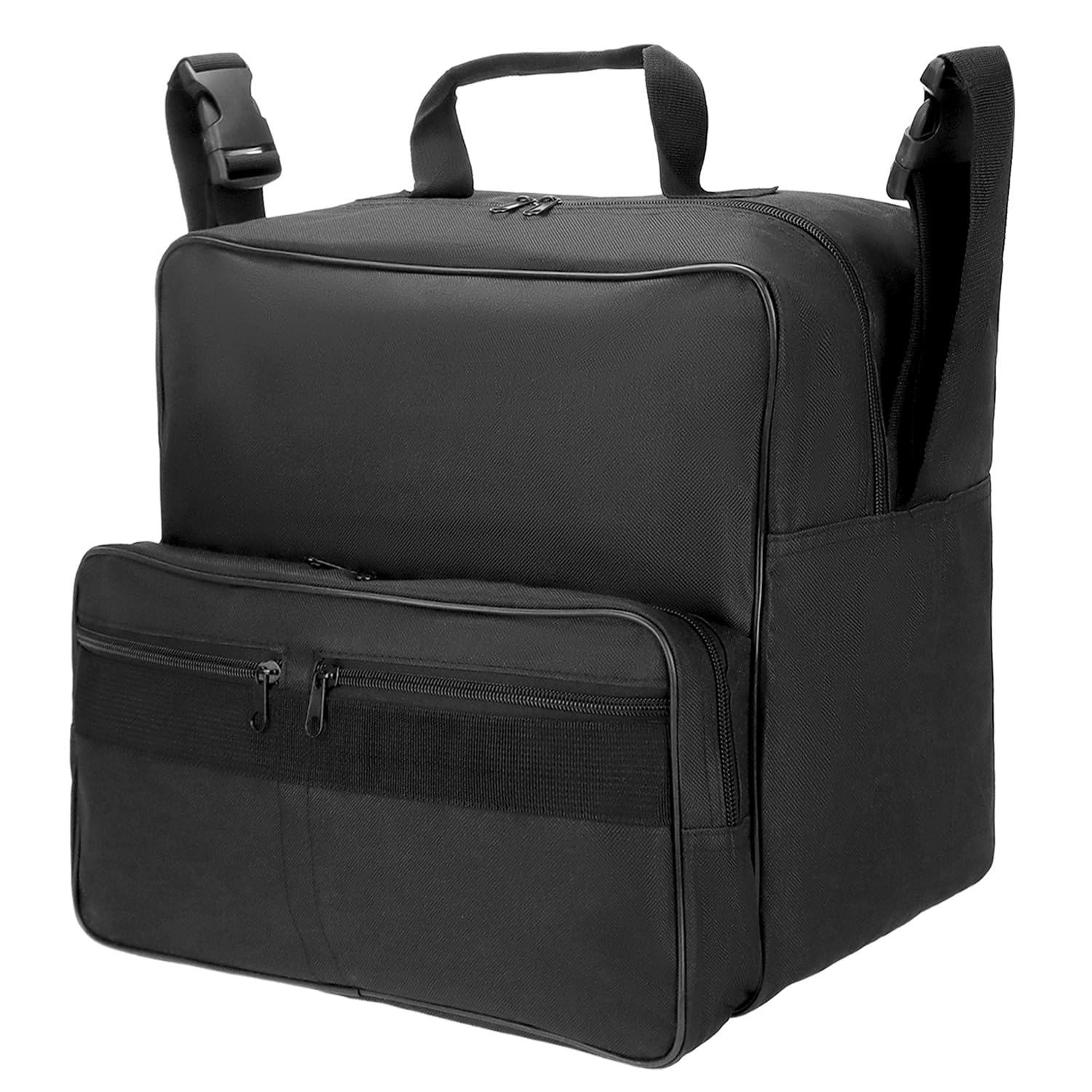 QWORK® Torba na wózek inwalidzki, 35x33x19cm Torby na wózki inwalidzkie z tyłu, Zawieszana torba do przechowywania na wózki, Akcesoria do wózków inwalidzkich