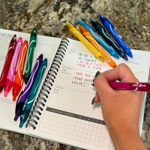 Miniatura 4 de BIC Gelocity - Bolígrafos de gel con temática oceánica de secado rápido, punta media (0.028 in), juego de 16 bolígrafos de gel de colores para tomar