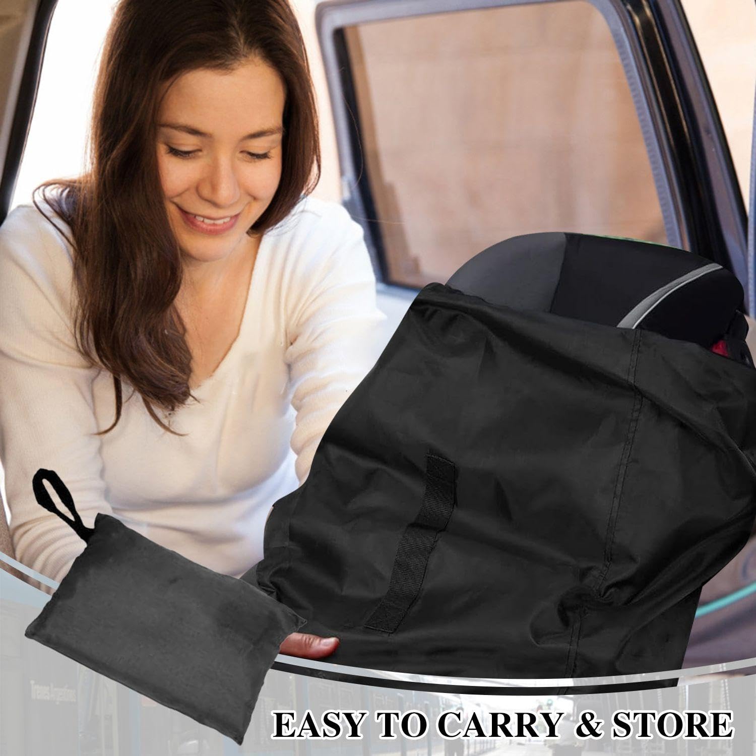 1 sacchetto di sicurezza nero 86x43 cm, tessuto Oxford, resistente all'acqua e alla polvere, multifunzionale, adatto per i viaggi, chiusura con cordoncino