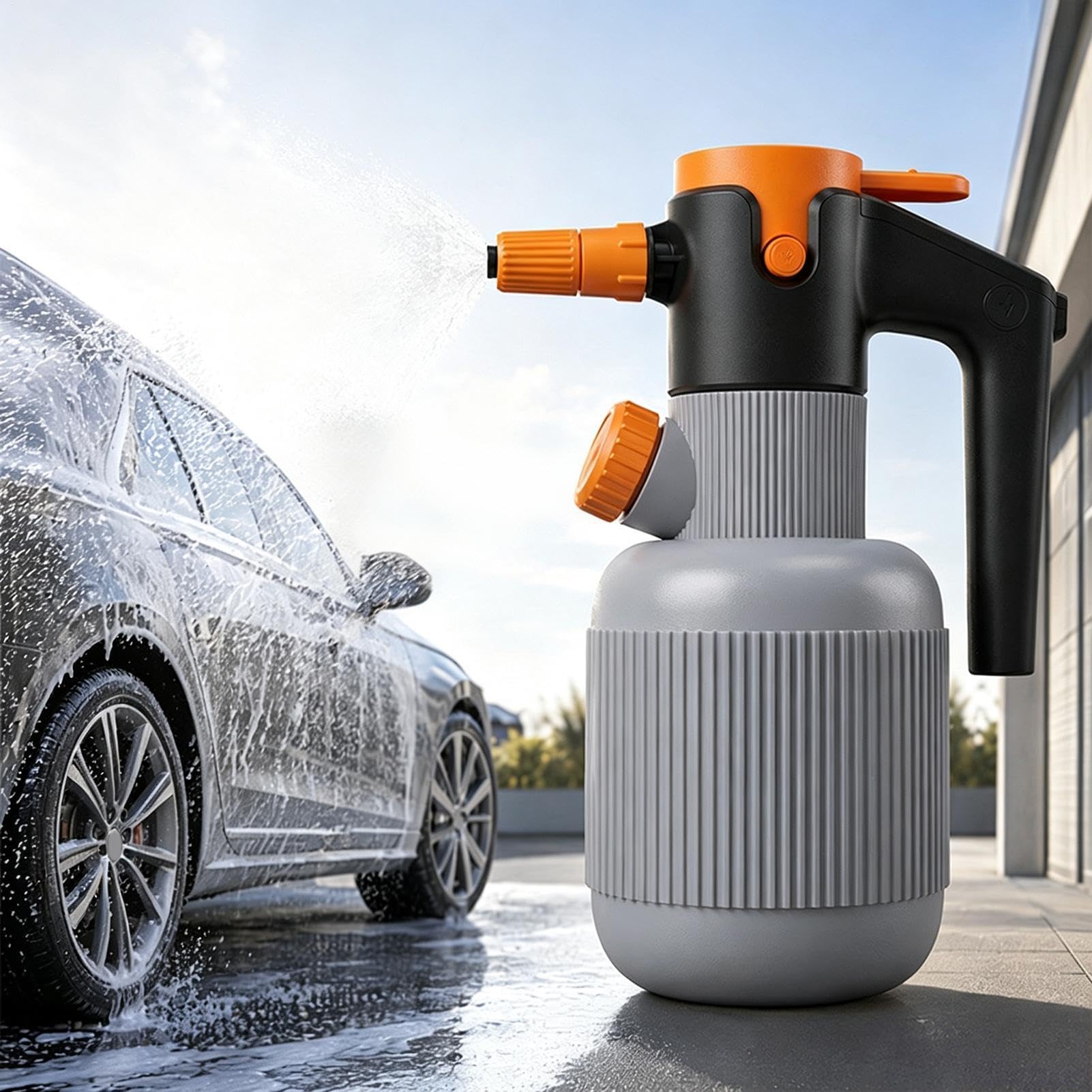 Bottiglia spray schiumosa 1.5L rondella ricaricabile automatica regolabile