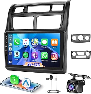 2G+64G Android 15 Car Radio Stereo for Kia Sportage 2007-2013, Wireless Carplay Android Auto, 9 Inch Touch Screen Car Radio Bluetooth 5G WiFi GPS SWC FM DSP, CarPlay Head Unit+Free Cam