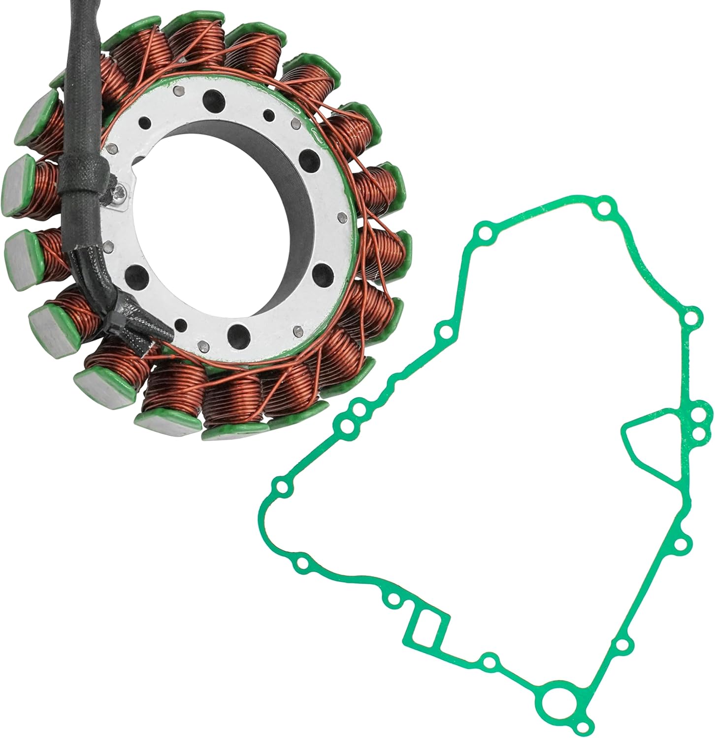 Caltric Stator and Gasket Compatible With Arctic Cat 650 4X4 V-2 V-Twin Automatic Fis 2004 2005 2006