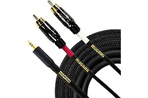 Mogami GOLD 3.5-2RCA-06 Stereo Audio Y-Adapter Cable