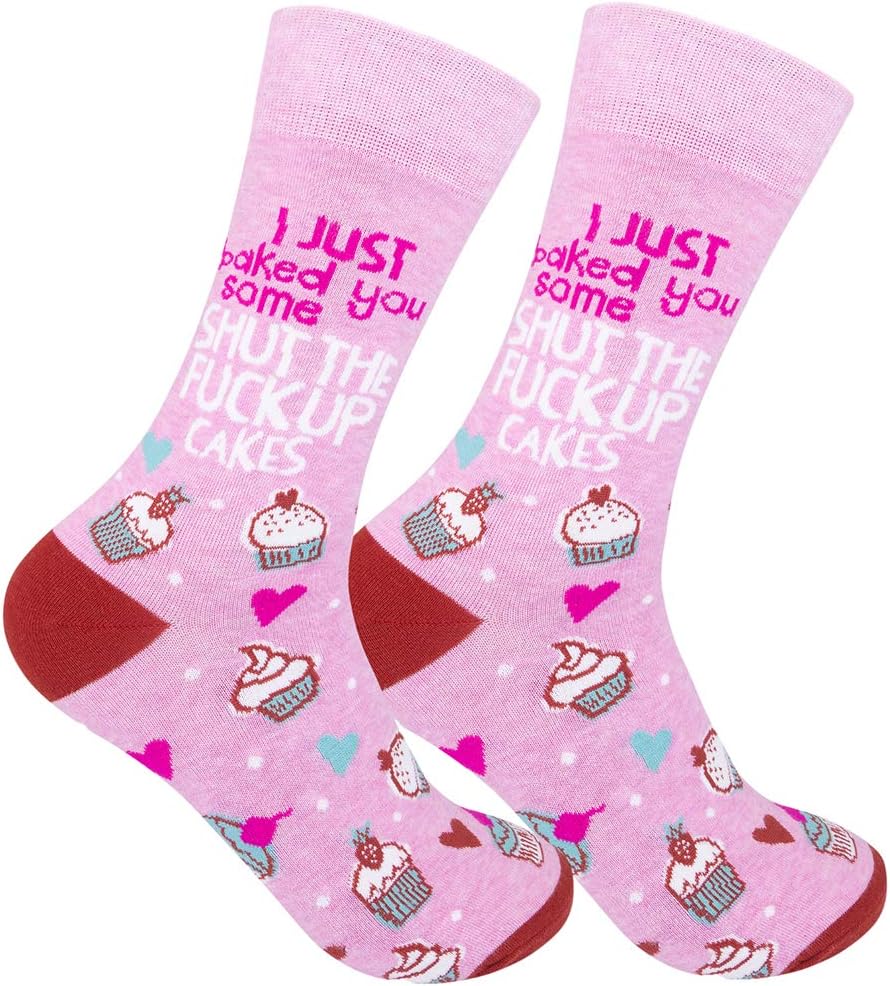 FUNATIC Funny and Crazy Socks with Sayings - Novelty Gifts for Men, Women, Teens