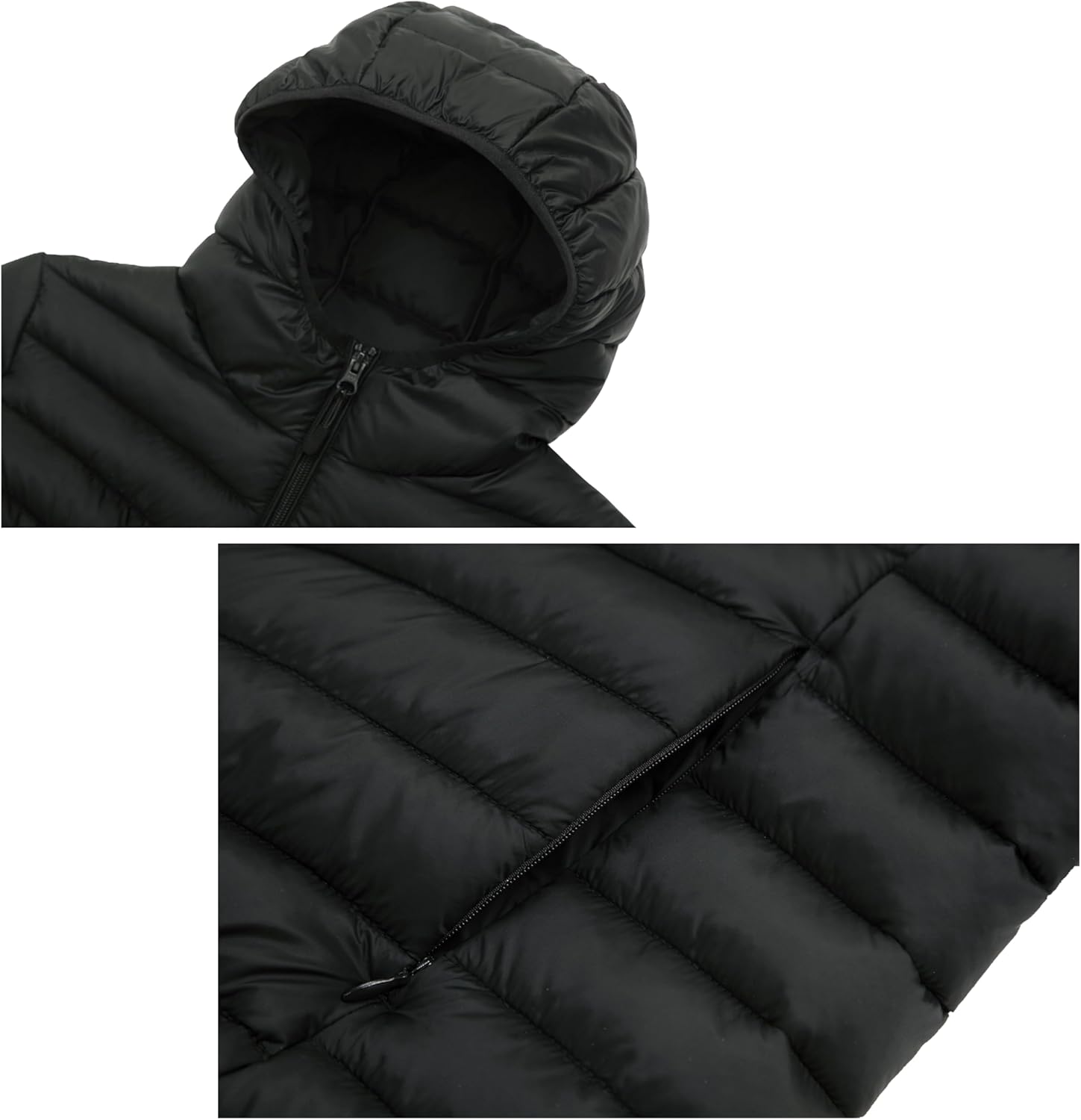 Rokka&Rolla Women's Lightweight Packable Puffer Jacket Winter Coat - Image 6