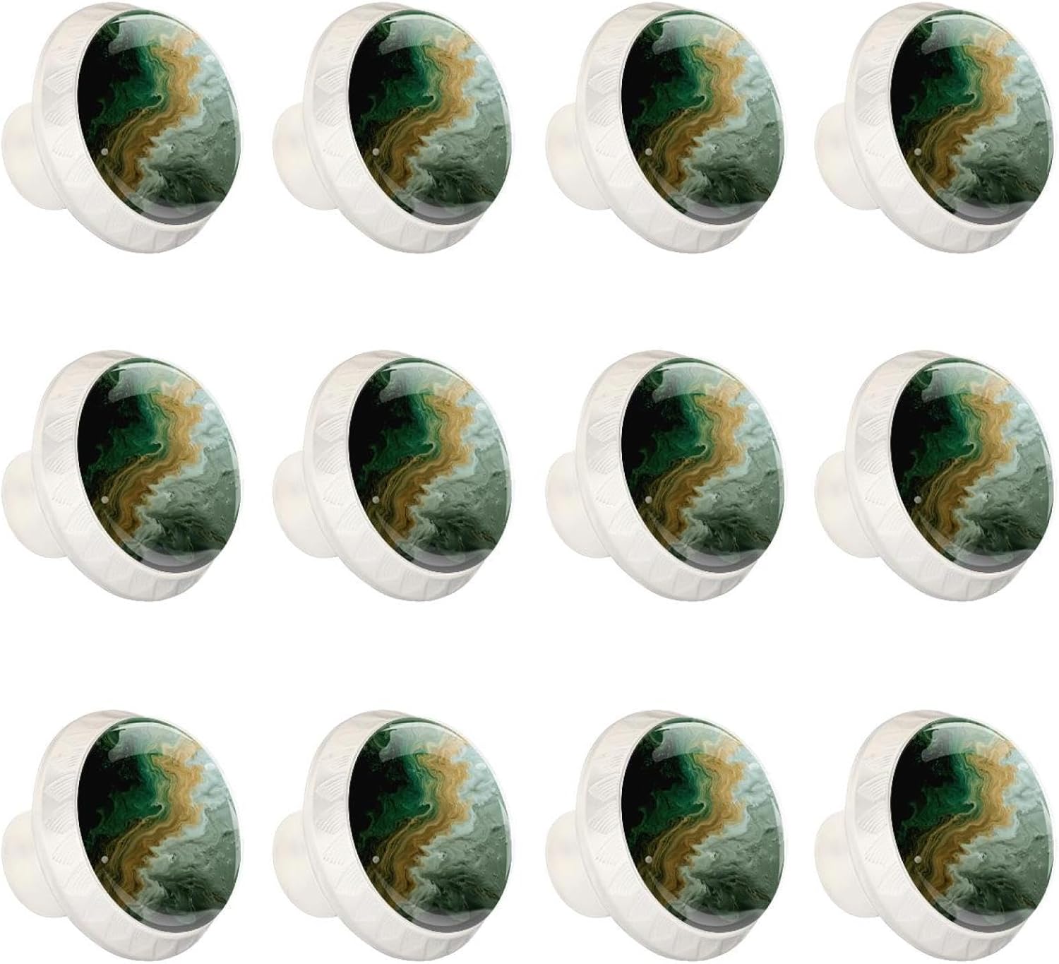 Sea Turtles (1) Crystal Glass Decorative Cabinet Knobs, Premium Drawer Pulls with Screws for Kitchen Cabinet Bathroom Dresser Wardrobe