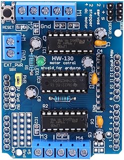 LYEAA L293D DC Motor Drive Shield Stepper 4.5-36V 4CH Motor Drive Expansion Board for Raspberry Pi DIY Experiments