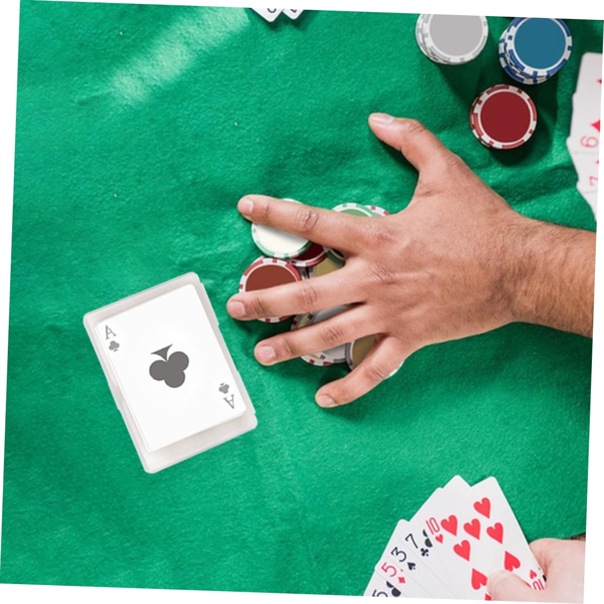 12pezzi Scatola Carte Plastica Trasparente Con Incernierato Scatola Rettangolare Per Riporre Carte Da Gioco Perline Gioielli e Articoli Artigianali