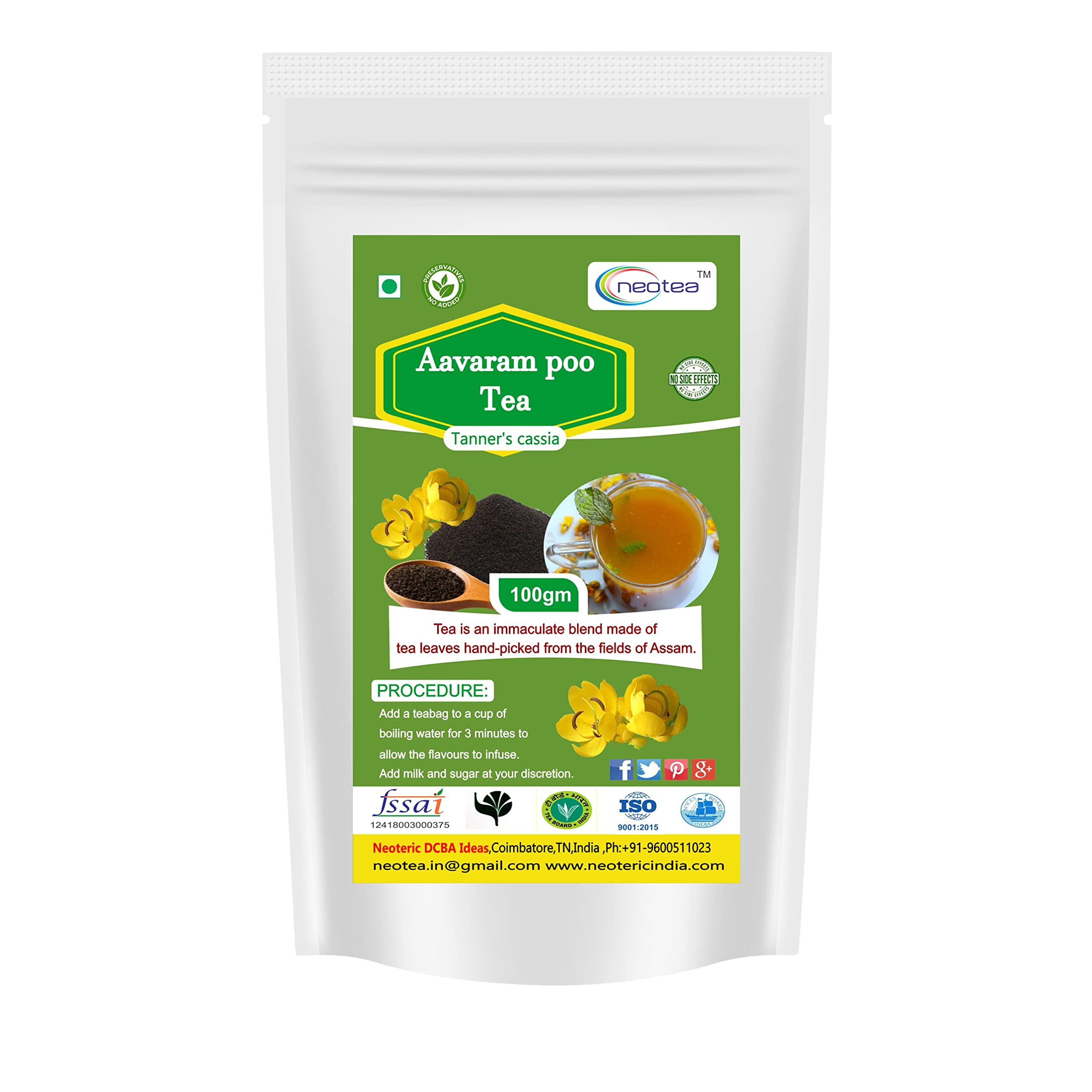 Neotea Herbal Fresh Aavarampoo Tea angedu Flower Tea Immunity Booster100 gm (B098WTY26Z) Amazon Price History, Amazon Price Tracker
