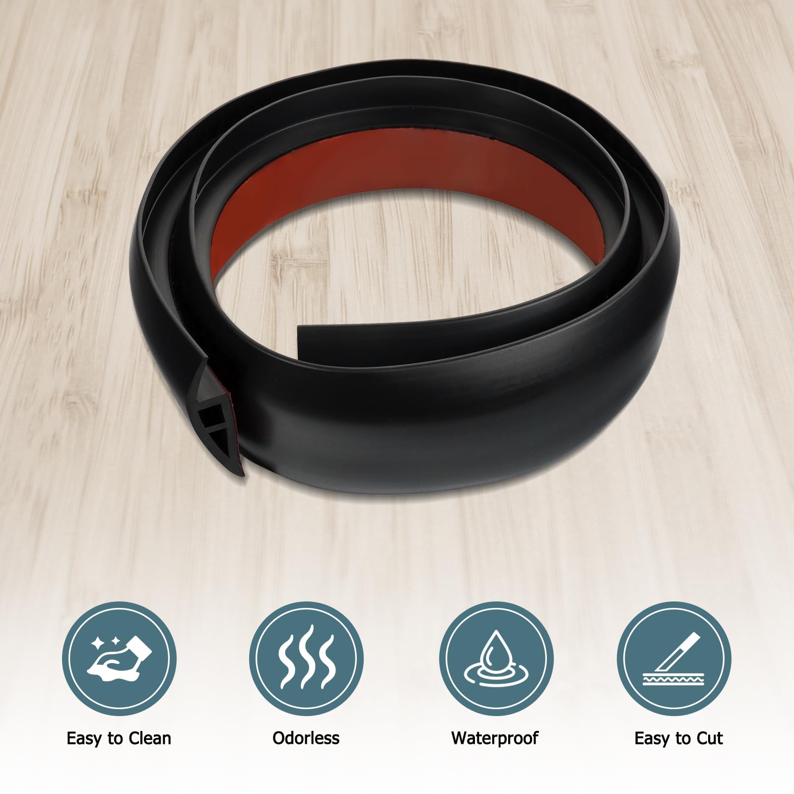 Snapklik.com : Heonay Vinyl Door Threshold Ramp For Doorways 2/5