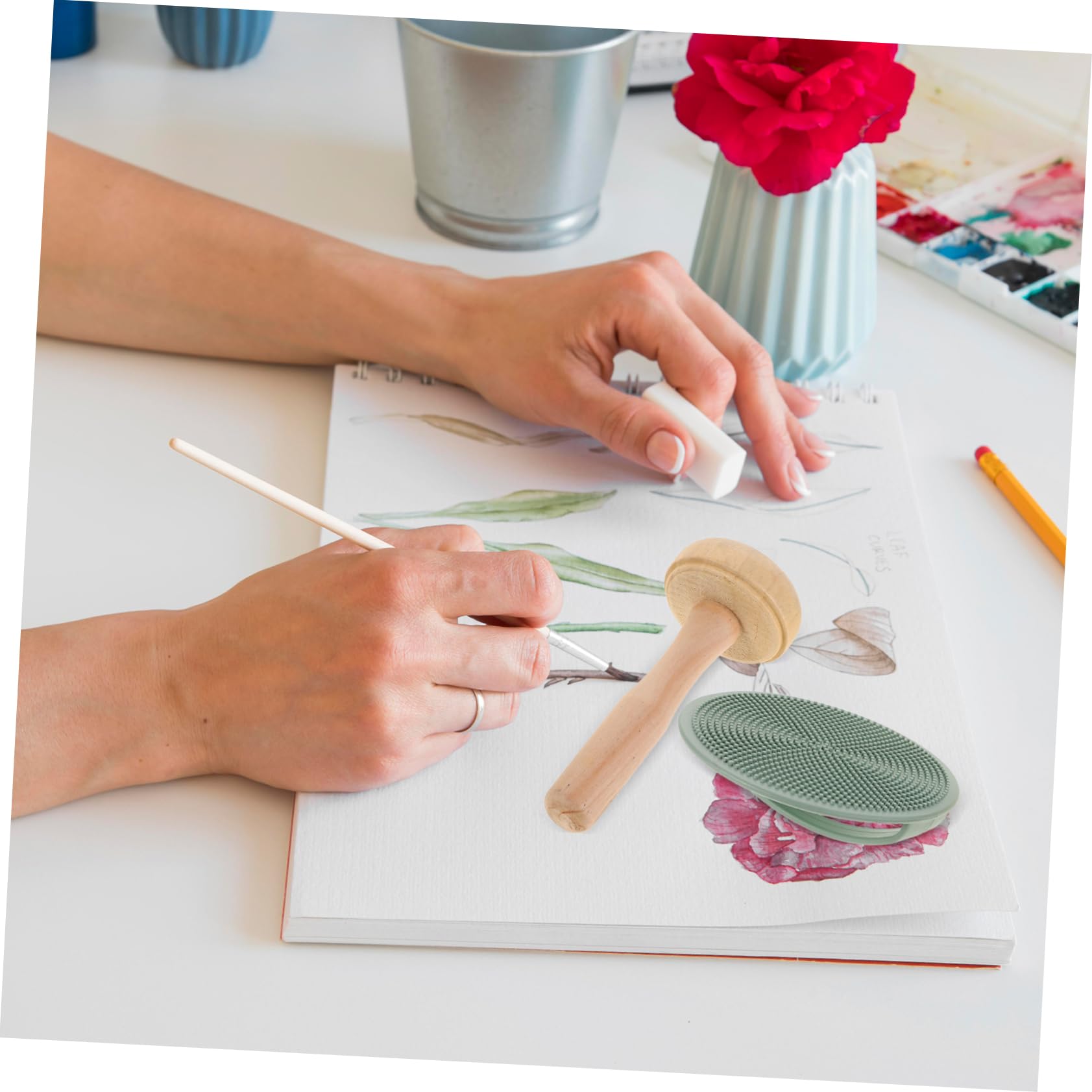 Anneome Set Completo per Incisione su Legno e Stampa Coltelli da Intaglio, Inchiostro Versatile e Accessori per Progetti Creativi e Fai-da-Te
