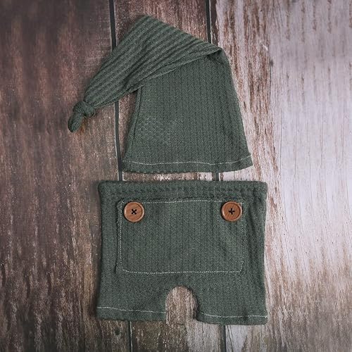 Miniatura 4 de Moda recién nacido niños niñas bebé sesión de fotos accesorios trajes ganchillo ropa sombrero de cola larga pantalones accesorios de fotografía