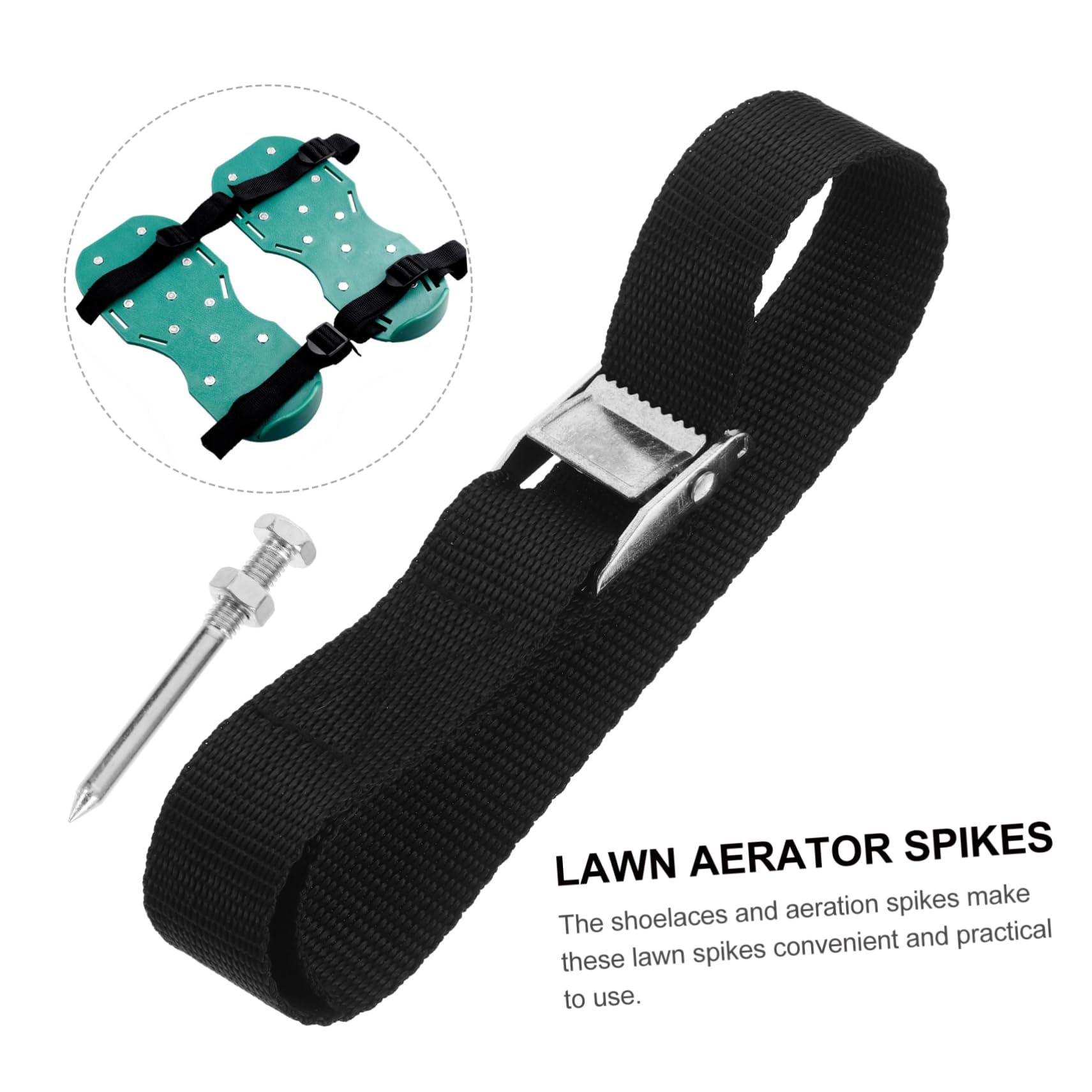 1 Juego De Escarificadores De Césped Inflables Zapatos con Pinchos para Jardinería Zapatos con Aireador De Maleza Ajustable Correas para Sandalias De Aireación Correas para