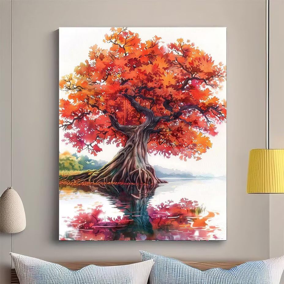 Diamond Painting Arbre coloré pour sublimer votre salon, kit complet DIY 40x50cm - 2