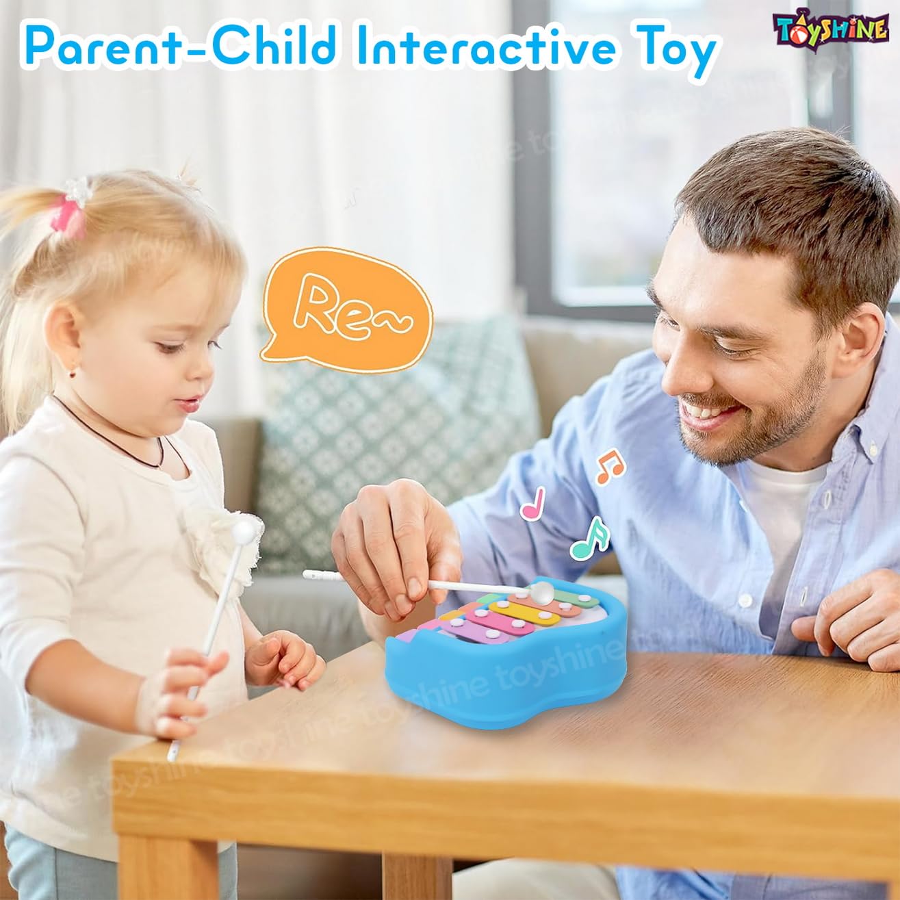 Toyshine Musical Xylophone and Mini Piano, Non Toxic, Non-Battery, Assorted Color - Image 5 thumbnail
