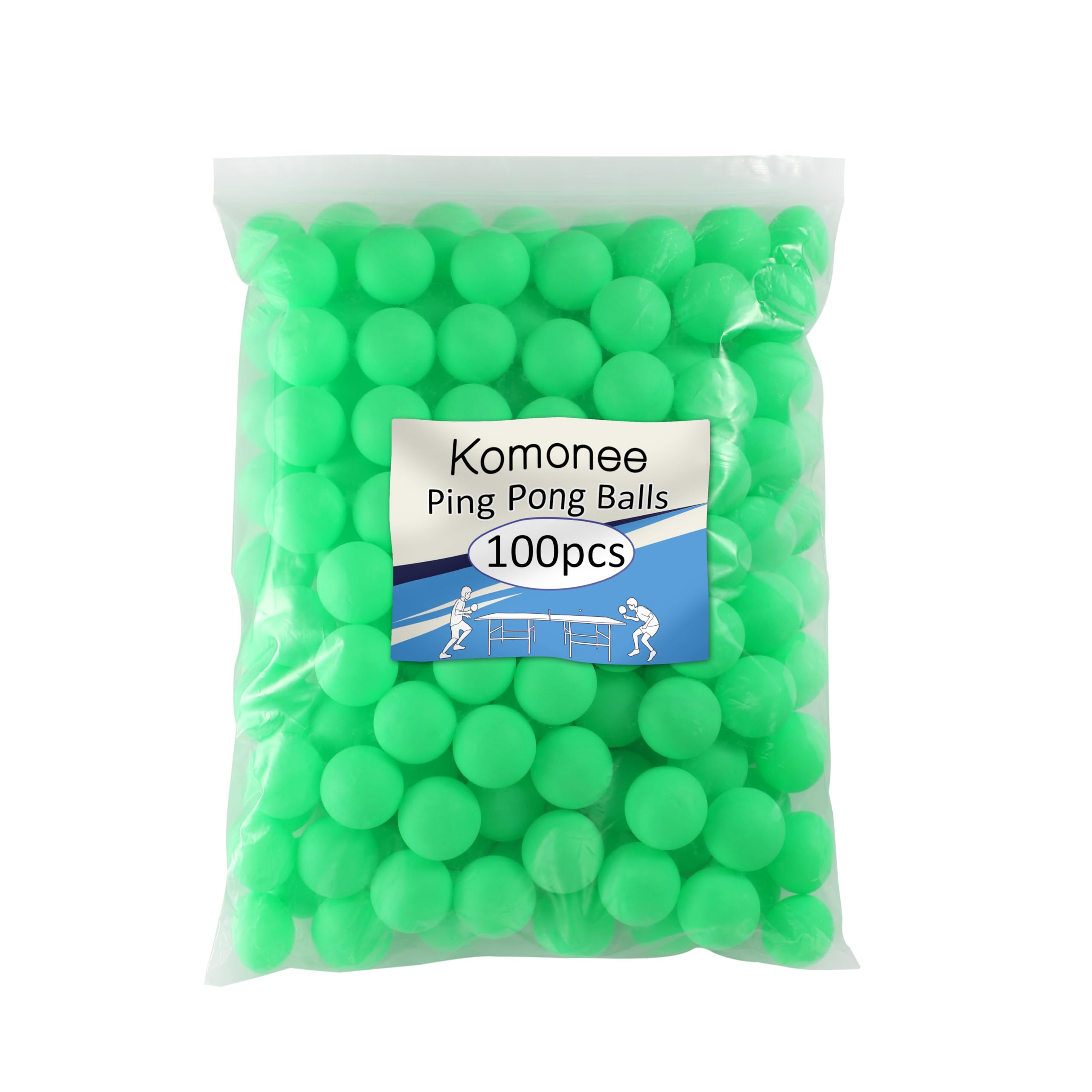Green Ping Pong Table Tennis Balls 40mm with No Logos Ideal for Cat Dog Pet Toy School Crafts